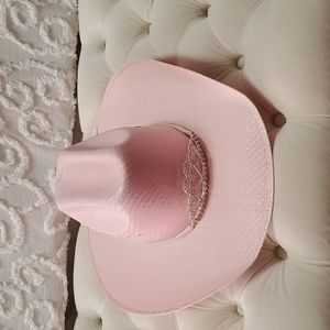 Girls pink cowboy hat